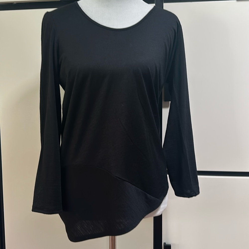 Helmut Lang black lightweight wool sweater